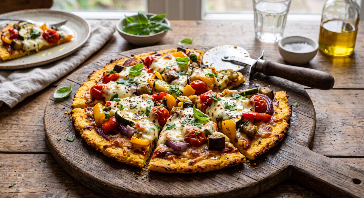 Knapperige bodem, smaakvolle toppings en 100% glutenvrij genieten.