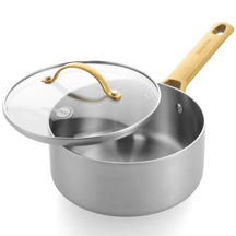 GreenPan Pannenset Padova Reserve 5-delig - Triply - Kookpan ø 20, 24 cm, Steelpan ø 18 cm & Koekenpan ø 20 & 28 cm