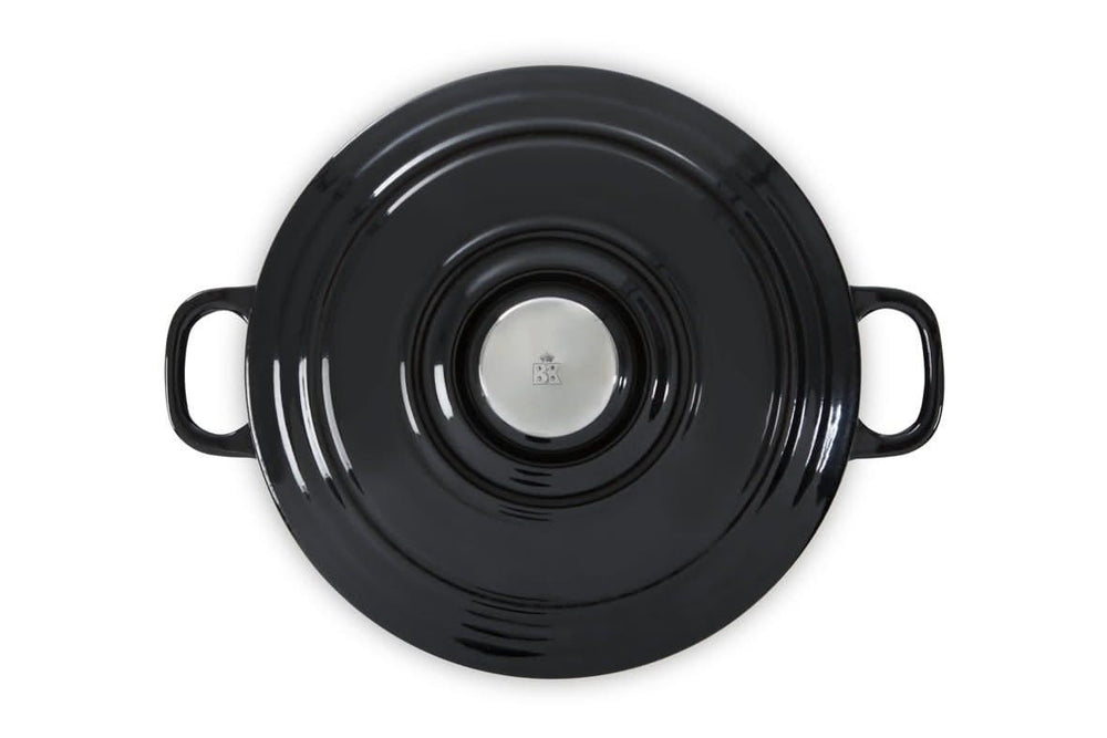 BK Braadpan Bourgogne Jet Black Gietijzer ø 24 cm / 4.2 liter - geëmailleerde anti-aanbaklaag