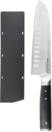 KitchenAid Santokumes Gourmet 18 cm + Gratis mesbeschermer