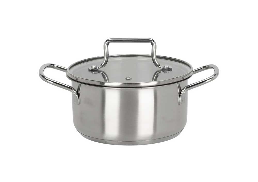 Cookinglife Kookpan Essential Steel RVS Ø 16 cm - 1.3 liter - geschikt voor alle warmtebronnen
