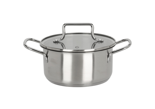 Cookinglife Kookpan Essential Steel RVS Ø 16 cm - 1.3 liter - geschikt voor alle warmtebronnen