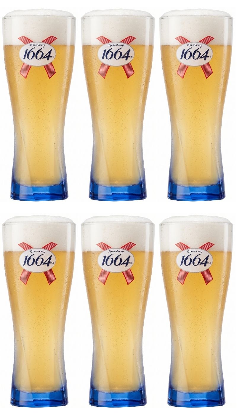 Kronenbourg 1664 Blanc Bierglazen 330 ml - 6 stuks