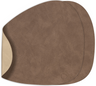 LIND DNA Placemats Nupo - Leer - Brown / Sand - dubbelzijdig - Curved - Afwasbaar - 44 x 37 cm - 2 Stuks