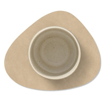 LIND DNA Onderzetters Nupo - Leer - Brown / Sand - dubbelzijdig - 13 x 11 cm - 4 Stuks
