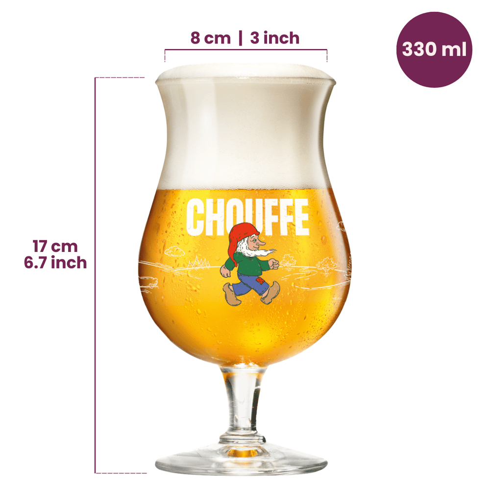 La Chouffe Bierglazen - 330 ml - 2 stuks