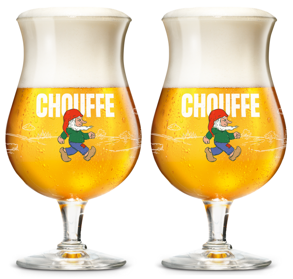 La Chouffe Bierglazen - 330 ml - 2 stuks