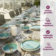 Cosy & Trendy Pizzaborden / Onderborden - Laguna Azzurro ø 31 cm - 4 Stuks
