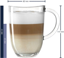 Leonardo Latte Macchiato Glazen - Napoli 380 ml + 2 Lepels - Hittebestendig