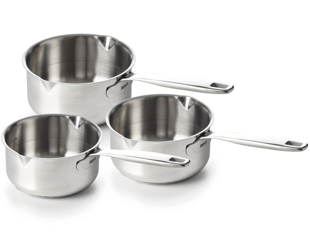 Beka Steelpannenset Maestro 5-Ply 3-Delig - ø 16, 18 & 20 cm - geschikt voor alle warmtebronnen