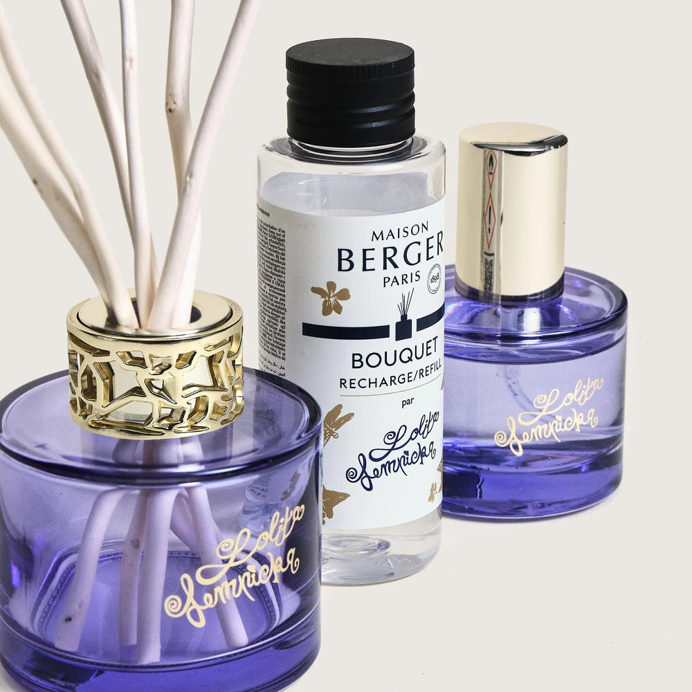 Maison Berger Giftset Duo Lolita Lempicka - Geurstokjes 80 ml & Roomspray 50 ml - Paars