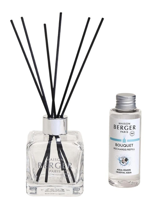 Maison Berger Geurstokjes Cube - Celestial Aqua - 100 ml