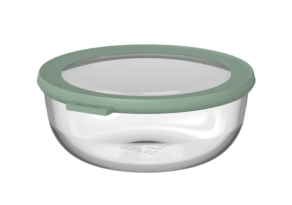 Mepal Glazen Vershoudbakje Cirqula Nordic Sage Rond - 1.25 liter