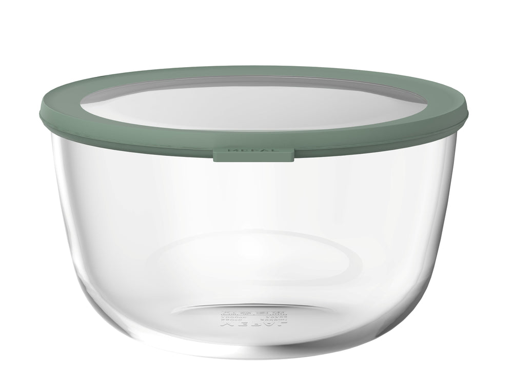 Mepal Glazen Vershoudbakje Cirqula Nordic Sage Rond - 3 liter