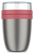 Mepal Thermos Yoghurt Beker / Muesli Beker / Lunchpot Ellipse Vivid Mauve - 500 ml + 200 ml