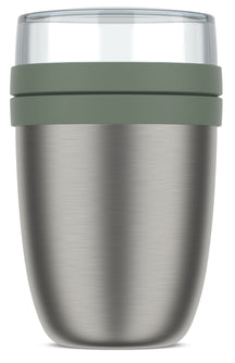 Mepal Thermos Yoghurt Beker / Muesli Beker / Lunchpot Ellipse Nordic Sage - 500 ml + 200 ml