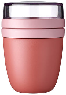 Mepal Yoghurt Beker / Muesli Beker / Lunchpot Ellipse Vivid Mauve - 500 ml + 200 ml