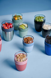 Mepal Yoghurt Beker / Muesli Beker / Lunchpot Ellipse Nordic Sage - 500 ml + 200 ml