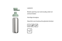 Mepal Drinkbeker / Waterfles Vita Nordic Sage - RVS - 700 ml