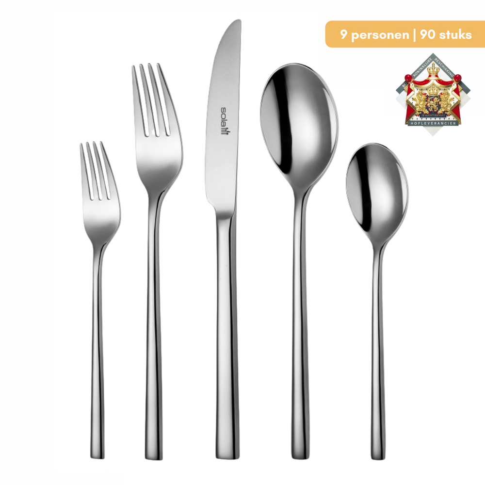 Sola Bestekset Montreux - 18/10 RVS - 90 delig / 9 personen