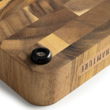 Namture Houten Snijplank Acacia Kopshout M - 28 x 18 cm - Houten Snij- en Bereidingsplank