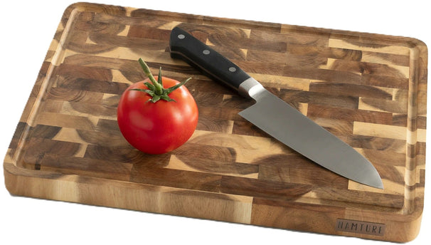 Namture Houten Snijplank Acacia Kopshout XL - 40 x 30 cm - Houten Snij- en Bereidingsplank