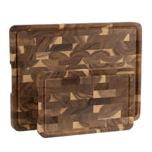 Namture Houten Snijplankenset Acacia Kopshout 2-delig - M & XL - Houten Snij- en Bereidingsplanken