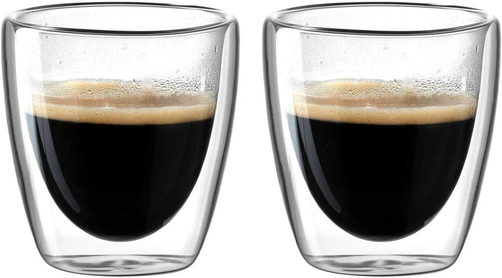 Leonardo Dubbelwandige Espresso Glazen Duo 100 ml - 2 Stuks