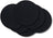 Cookinglife Onderzetters - Vegan leer - Zwart - ø 10 cm - 6 Stuks