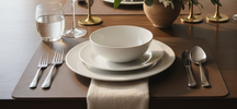 Cosy & Trendy Placemats Leather Look Lead Gray - Afwasbaar - 43 x 30 cm - 6 Stuks