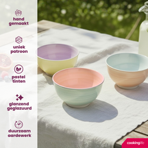 Cookinglife Kleine Kommen Pastel Harmony ø 12 cm - 6 Stuks