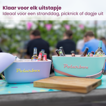 Polarbox Koelbox met Schouderband - Marine-Mustard - 12 Liter