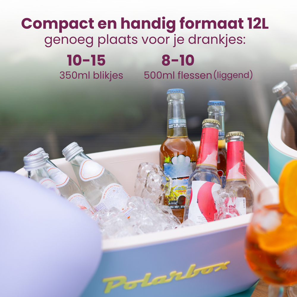 Polarbox Koelbox met Schouderband - Lichtblauw - 12 liter