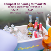 Polarbox Koelbox met Schouderband - Lichtblauw - 12 liter