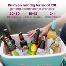 Polarbox Koelbox met Schouderband - Marine-Mustard - 20 Liter