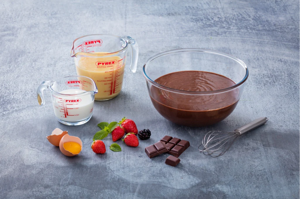 Pyrex Glazen Maatbeker Set Iconics' 3-Delig - 250 ml, 500 ml & 1 Liter