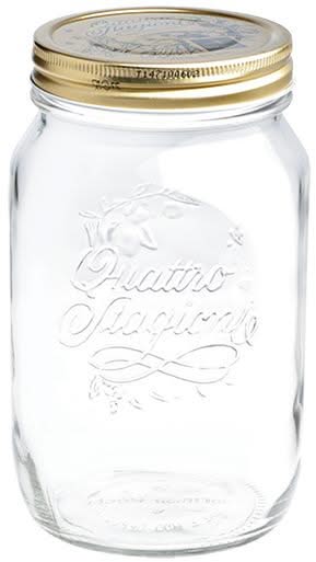 Bormioli Rocco Mason Jar / Weckpotten Quattro Stagioni - ø 11 cm / 1 liter - 6 stuks