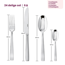 Sambonet Bestekset Flat - Champagne - 24 delig / 6 personen