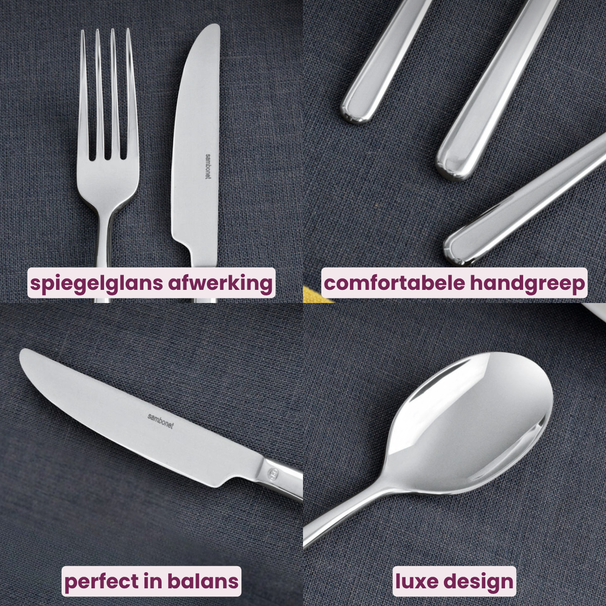 Sambonet Bestekset Linear - Goud - 24 delig / 6 personen