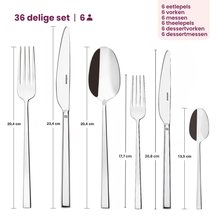 Sambonet Bestekset Rock - Goud - 36 delig / 6 personen
