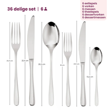 Sambonet Bestekset Taste - Vintage Koper - 36 delig / 6 personen