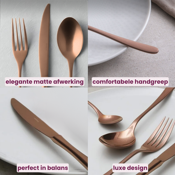 Sambonet Bestekset Taste - Vintage Koper - 36 delig / 6 personen