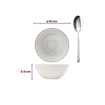 Cosy & Trendy Serviesset Sintra Dusty Blue 16-delig / 4 personen - 4 dinerborden, 4 ontbijtborden, 4 diepe borden en 4 kommen