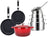 Sola Pannenset Pearl 7-Delig RVS - Inductie geschikt - Kookpan ø 16, 18, 20 cm & Steelpan ø 16 cm + Koekenpan ø 24, 28 cm + Braadpan ø 24 cm