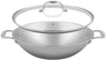 Sola Wokpan met deksel Green Cooking+ Triply RVS ø 32 cm - geschikt voor alle warmtebronnen - zonder anti-aanbaklaag