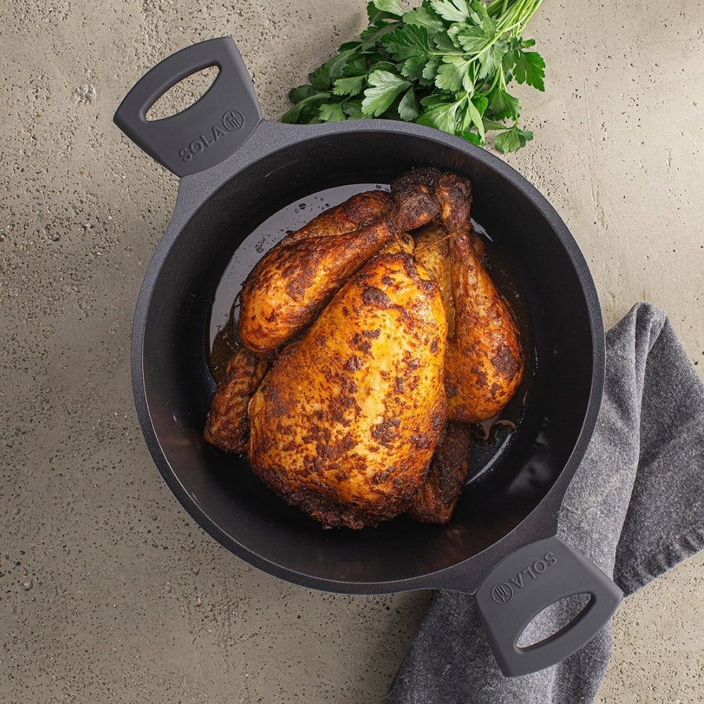 Sola Braadpan met deksel Ceramic Deluxe ø 28 cm - keramische anti-aanbaklaag