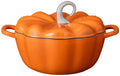 Sola Braadpan Pompoen Oranje - Gietijzer - ø 24 cm / 2,8 Liter - geëmailleerde anti-aanbaklaag