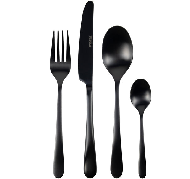Studio Tavola Bestekset - Modern - Zwart - 16-delig / 4 personen