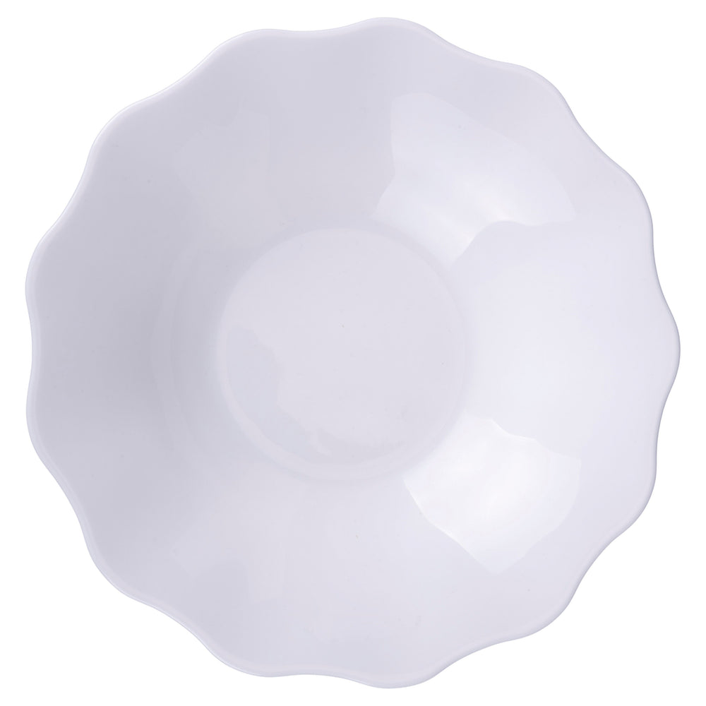 Villa d'Este Home Serviesset Scallop Wit Opaalglas 18-delig / 6 personen - 6 dinerborden, 6 ontbijtborden en 6 diepe borden