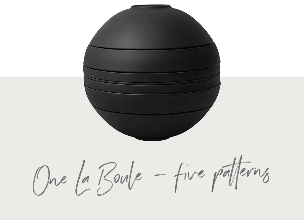 Villeroy & Boch Serviesset La Boule - Wit 7-delig / 2 personen - 2x kom, 2x schaal, 2x universeel bord, 1x serveerschaal
